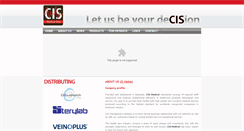 Desktop Screenshot of cis-medical.com